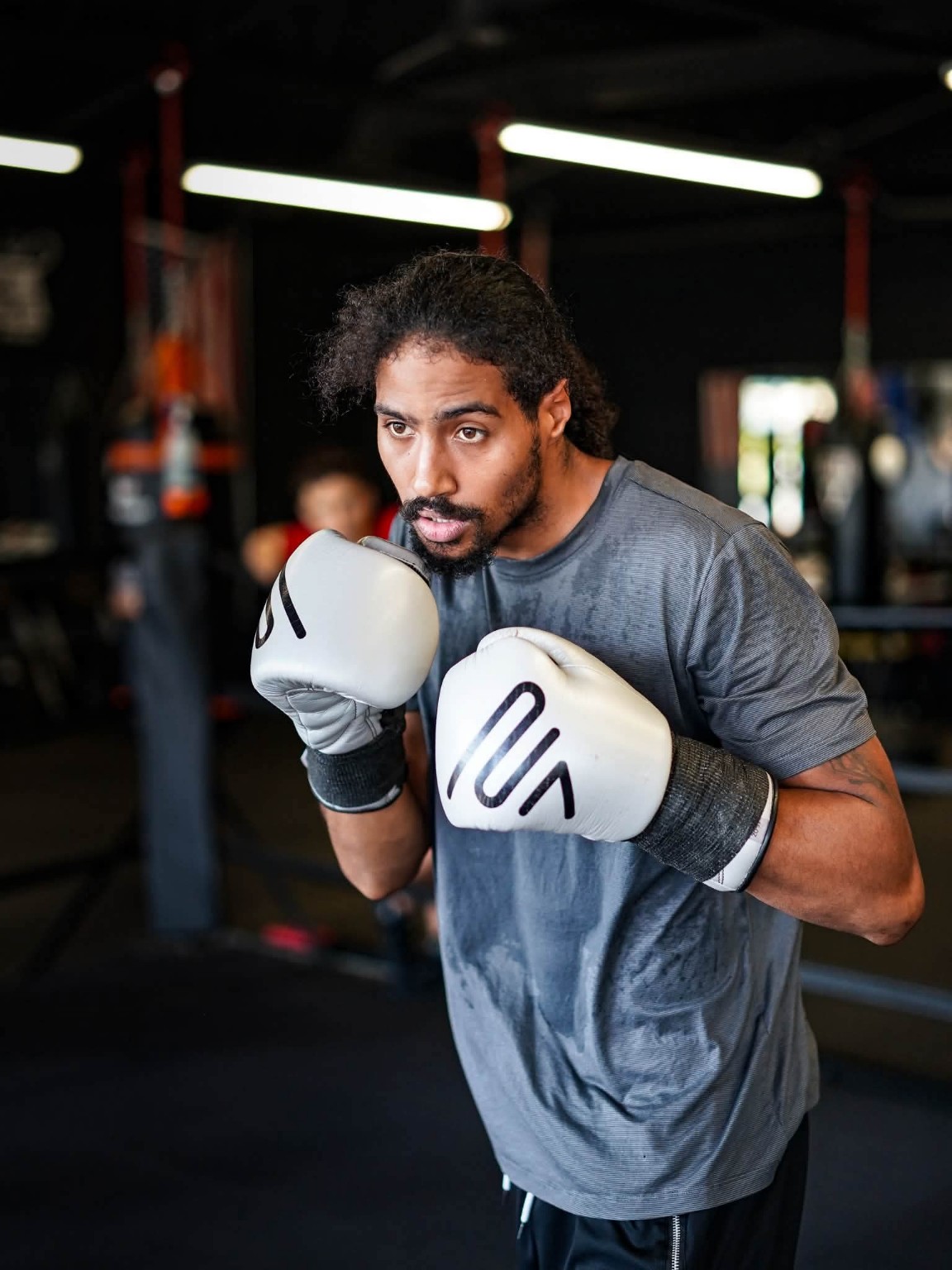 Brandon Wilcox training at PunchTown Boxing Club